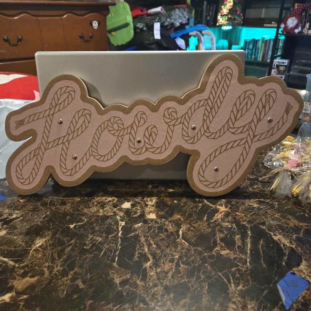 Brown 'Howdy' Wall Decor